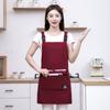 Delantal Impermeable de Color Sólido con Correa Ajustable para Catering, Cocina y Uso Doméstico, Resistente al Aceite, Resistente a las Manchas, Ropa de Trabajo que se Puede Estampar con Logo