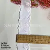 Algodón de punto de fábrica encaje de algodón bordado calado de agujeros encaje hueco código de barras dobladillo de ropa para niños accesorios de ropa