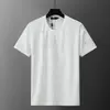 Camiseta de manga curta de alta qualidade, transfronteiriça, corretamente etiquetada, nova, da moda, para o verão, solta, jacquard, comércio exterior europeu e americano