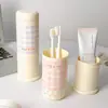 Taza para enjuague bucal taza para cepillo de dientes alto valor estético portátil de viaje juego de tazas para lavar caja de almacenamiento para cepillos de dientes para el hogar taza para cepillo de dientes infantil