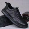 Novos Sapatos Esportivos e Casuais de Couro Macio Estilo Coreano para a Primavera de 2025, Leves, Versáteis e Respiráveis, Sapatos de Couro Masculinos, Dropshipping
