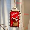 Decoraciones para Árbol de Navidad Piezas de Madera Retro Pintadas de Doble Capa Caja de Regalo DIY Transfronterizo