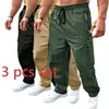 Pantalones jogger funcionales de estilo americano para trabajo, comercio exterior transfronterizo para hombres, pantalones deportivos casuales holgados con múltiples bolsillos para exteriores