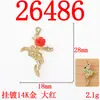 Moda Europeia e Americana Flor Dupla Rosa Cruz Pingente DIY Joias Colar Pulseira Brincos Brincos DIY Acessórios de Liga