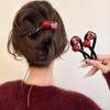 Presilha de Cabelo Torcida Vermelha Ankora Feminina Sensação de Alta Qualidade Fofa Novo Estilo Presilha Garra de Uma Palavra Traseira Cabeça Cabelo Presilha Tubarão para Crianças