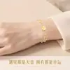 Pulseira de Trevo de Quatro Folhas Aquecedora para Mulheres, Pulseira Dupla Camada de Luxo Leve de Nicho, Presente de Dia dos Namorados para Namorada