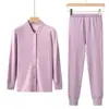 Ropa de Otoño y Pantalones para Mujeres de Mediana Edad y Mayores Cárdigan de Algodón Holgado Talla Grande Ropa Interior Térmica Básica para Papá Traje para Hombre para Mamá