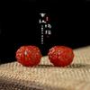 Exquisitos pequeños accesorios tallados en ágata roja del sur natural, dados, seis palabras, mantra, flor, tallado, barril, cuentas, cuentas de nogal, accesorios