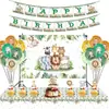 Globo de Látex con Tema de Selva y Zoológico Transfronterizo Traje Decoración Fiesta de Cumpleaños Globo 1 de Junio Día del Niño