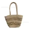 Bolso de Paja Tejido a Mano de Gran Capacidad 2026, Bolso de Hombro Versátil para Primavera y Verano, Bolso de Mano, Bolso de Playa, Bolsa Tote