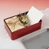 Caja Rectangular de Hojalata Multicolor, Caja de Empaque para Galletas de Horneado, Caja de Regalo para Dulces Copo de Nieve Repostería, Caja Vacía