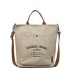 Bolsa Simples de Lona Cor Sólida Grande Capacidade Feminina Nova Moda Tendência Bolsa Tote Commuter Versátil Bolsa de Ombro