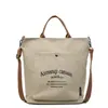 Bolsa de Lona para Mujer 2026 Nueva Moda de Verano Casual Bolso Tote con Letras Gran Capacidad Versátil para Viajes Cotidianos Cruzado