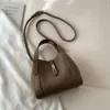 Bolso Cubo con Patrón de Lichi Estilo Coreano, Bolso de Mano para Mujer, Bolso Tote de Diseño Nicho, Bolso Minimalista de Alta Gama