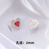 Anillo Popular de Plata Chapada con Zirconia Incrustada de Cobre en Forma de Huevo Amatista Imitación de Xiaohongshu Accesorios de Joyería para Pulsera y Collar DIY