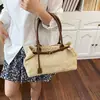 2026 Nova Bolsa de Palha de Grande Capacidade, Bolsa de Ombro Elegante e Versátil para o Dia a Dia, Bolsa de Mão, Bolsa Casual Feminina, Bolsa de Praia
