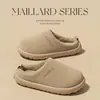Chinelos de algodão com biqueira Birkenstock retrô para mulheres, inverno, forro de pelúcia espesso, sola grossa, antiderrapante, fácil de calçar, podem ser usados ao ar livre