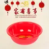 Evento feliz familiar festivo rojo plástico lavabo dote de boda lavabo rojo grande rojo maquillaje feliz Lavabo