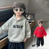 Sudadera de otoño para niños con bordado y patchwork, nueva colección de otoño 2026, elegante y moderna para niños, una prenda base versátil