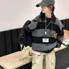 Suéter para Niña Otoño Ropa Exterior Holgado 2025 Nuevo Elegante Suéter de Punto para Niños Mayores