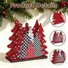 MZ1280-290 Estilo Nuevo Portaservilletas de Madera Caja de Almacenamiento de Servilletas para Fiestas Adorno Navideño Decoración de Escritorio
