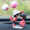 Celebriedade da Internet Enfeites de Carro Atacado Carro Acessórios de Carro Boneca Casal Fofo Beijo Decoração de Carro Elétrico Enfeites