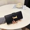 Billetera de Mano para Mujer Larga de Gran Capacidad Multitarjeta Simple Corta de Alta Gama Moda Nueva Bolsa Multifuncional para Teléfono Móvil
