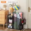 Rack de Armazenamento de Basquete, Rack de Armazenamento de Chão, Rack de Armazenamento de Brinquedos para Sala de Estar, Equipamentos Esportivos de Bola, Cesta de Armazenamento para Tapete de Yoga