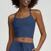 Chaleco de Yoga con Sensación de Segunda Piel y Hermoso Diseño en la Espalda, Sujetador Deportivo Ajustado para Exteriores, Chaleco Deportivo para Correr y Fitness Wx8006