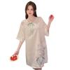 Nova camisola de seda gelo estilo chinês feminina verão novo estilo estampado estilo quente roupas de casa guofeng de alta qualidade seda live daifa
