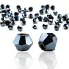 Cuentas sueltas de cristal de dos puntas con borde superior, de 4 mm, para manualidades, accesorios de joyería