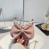 2026 Laço Estiloso Grande Capacidade Fashionable Nova Tendência Corrente de Menina Popular Sob o Braço Pérola Bolsa de Mão Bolsa de Ombro