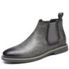 Botas Chelsea Masculinas Tamanho Plus Size Transfronteiriças Outono e Inverno Cor Polida Moda Vintage Botas de Algodão Botas Martin Britânicas Forradas com Lã Botins
