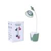 Porta-canetas led pequena luminária de mesa estudante escrivaninha dormitório quarto Badminton fofa luminária de cabeceira portátil