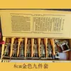 Guerreros y Caballos del Ejército de Terracota de Qin Chino Figuras de Terracota Juego de Cinco Piezas Figuras de Arcilla Negra Artesanía Turística de Xi'an Souvenir Regalo Especial para Extranjeros