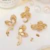 Pendientes de Acero Inoxidable de Alta Gama Tohm Transfronterizos Nuevo Estilo Simples y Versátiles Pendientes Dorados de Moda Que No Se Desvanecen y No Son Alérgicos