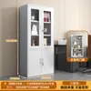 Gabinete de Archivo de Acero para Oficina, Gabinete de Hierro para Comprobantes Financieros con Cerradura, Estantería para Documentos de Archivo, Gabinete Bajo para Almacenamiento del Hogar