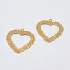 Pulseira de latão clipe de orelha colar diy acessórios de jóias atacado TikTok Amazon cross-border oco laço amor