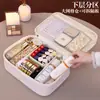 Producto Nuevo Transfronterizo, Bolsa de Cosméticos Grande de Doble Capa, Gran Capacidad, Bolsa de Almacenamiento de Cosméticos Portátil de Gama Alta, Estuche de Cosméticos Portátil