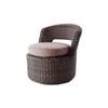 Sofá Cadeira de Vime Móveis de Exterior Varanda Pátio Sol Jardim Conjunto de Três Peças para Exterior Pequena Mesa de Centro Combinação