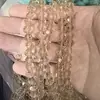 32 Cuentas de Tierra de Cristal Hechas a Mano Accesorios para Joyería DIY Materiales de Decoración Venta al por Menor Cuentas de Cristal Blanco