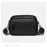 Bolso Pequeño Cuadrado Transfronterizo, Bolso de Hombro Cruzado de Cuero Genuino Estilo Nuevo, Bolso de Axila de Moda, Sencillo y Versátil, Bolso de Mujer de Piel de Vaca de Gran Capacidad