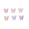 Fofo Borboleta Desenho Animado Simulação Nail Art Enfeites Resina Pequenos Acessórios DIY Cola Creme Capa de Celular Capa de Fone de Ouvido Acessórios