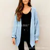 Amazon Cárdigan de Punto Grueso con Manga de Farol para Mujer 2026 Nuevo Estilo Otoño e Invierno Sudadera de Punto con Bolsillo Abrigo Grueso para Mujer