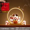 Adornos de gato de la suerte sacuden la mano anillo de lámpara LED tienda de gatos ricos el negocio está en auge regalo sala de estar inauguración gato