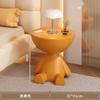 Mesa de Centro Creativa Linda de Cabeza Plana Estilo Crema Hogar Sala de Estar Mesa Auxiliar para Sofá Dormitorio Almacenamiento Mesita de Noche Mini Mesa Pequeña