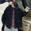 Jaqueta Jeans Moderna e Cool para Meninas, Nova Coleção Primavera e Outono 2026 Estilo Coreano, Roupa Casual Popular de Outono para Meninas Mais Velhas, Roupa Infantil
