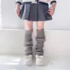 Meias dopamine para meninas primavera e outono tricotadas Lolita cobre-pernas cor macaron bebê meias felpudas fabricantes atacado