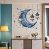 Festival de Medio Oriente Pegatinas de Vidrio al por Mayor Nuevas Decoraciones Colgantes de Estrella y Luna Pegatinas de Pared Autoadhesivas Pegatinas Decorativas para Pared y Ventana