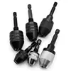 Portabrocas de cambio rápido hexagonal de 3 mordazas, 0.3-8 mm, múltiples especificaciones, portabrocas autoajustable para taladro helicoidal de motor 3.6